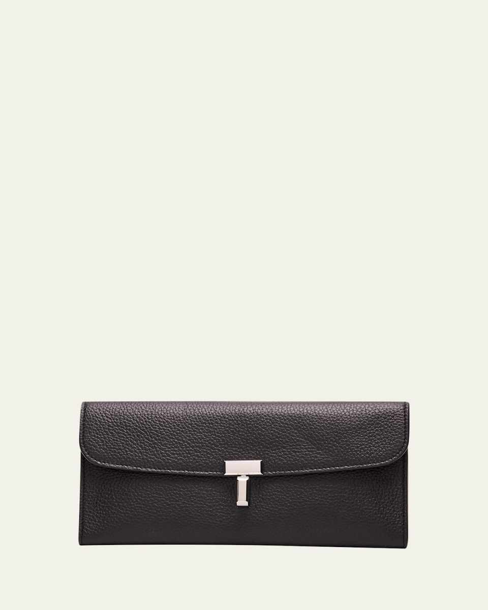 T-Lock Grain Leather Continental Wallet